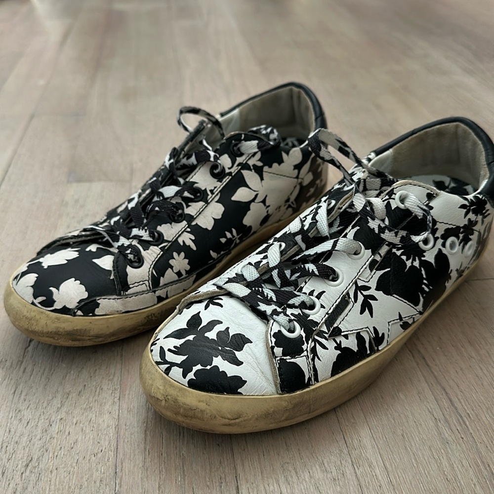 GOLDEN GOOSE Superstar Floral Low-Top Sneakers